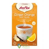Ceai bio ghimbir, portocale si vanilie 30.6 gr